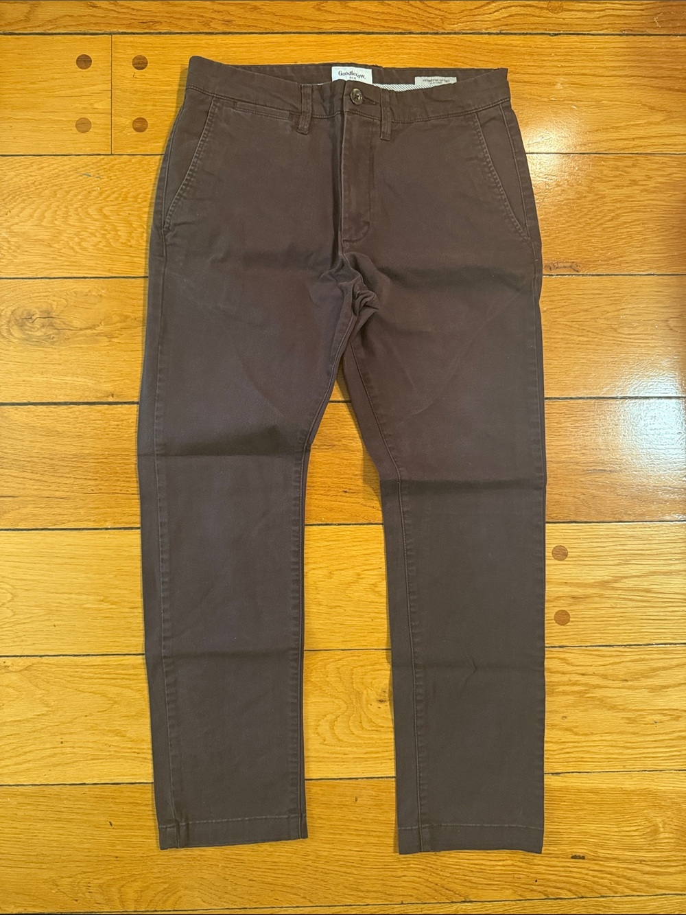 Goodfellow & Co Dark Brown Slim Chino Pants
